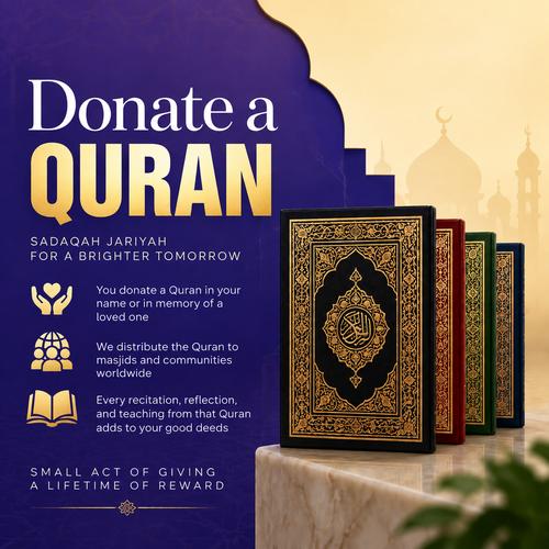 Donate today, impact a lifetime. Change a life through the Quran.