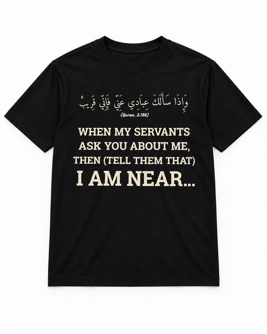 Premium Black Arabic Calligraphy Interlock T-Shirt