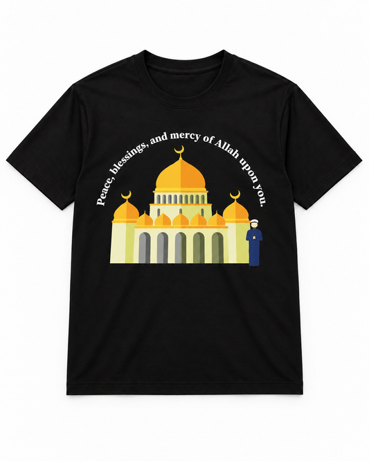 Premium Black Arabic Calligraphy Interlock T-Shirt