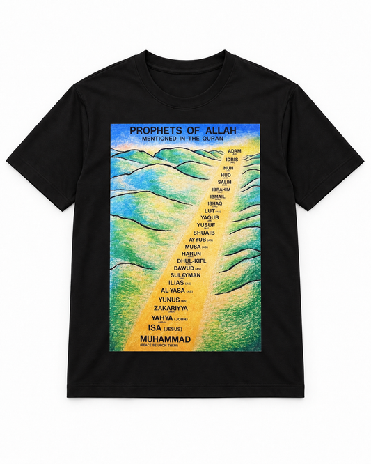 Premium Black Arabic Calligraphy Interlock T-Shirt