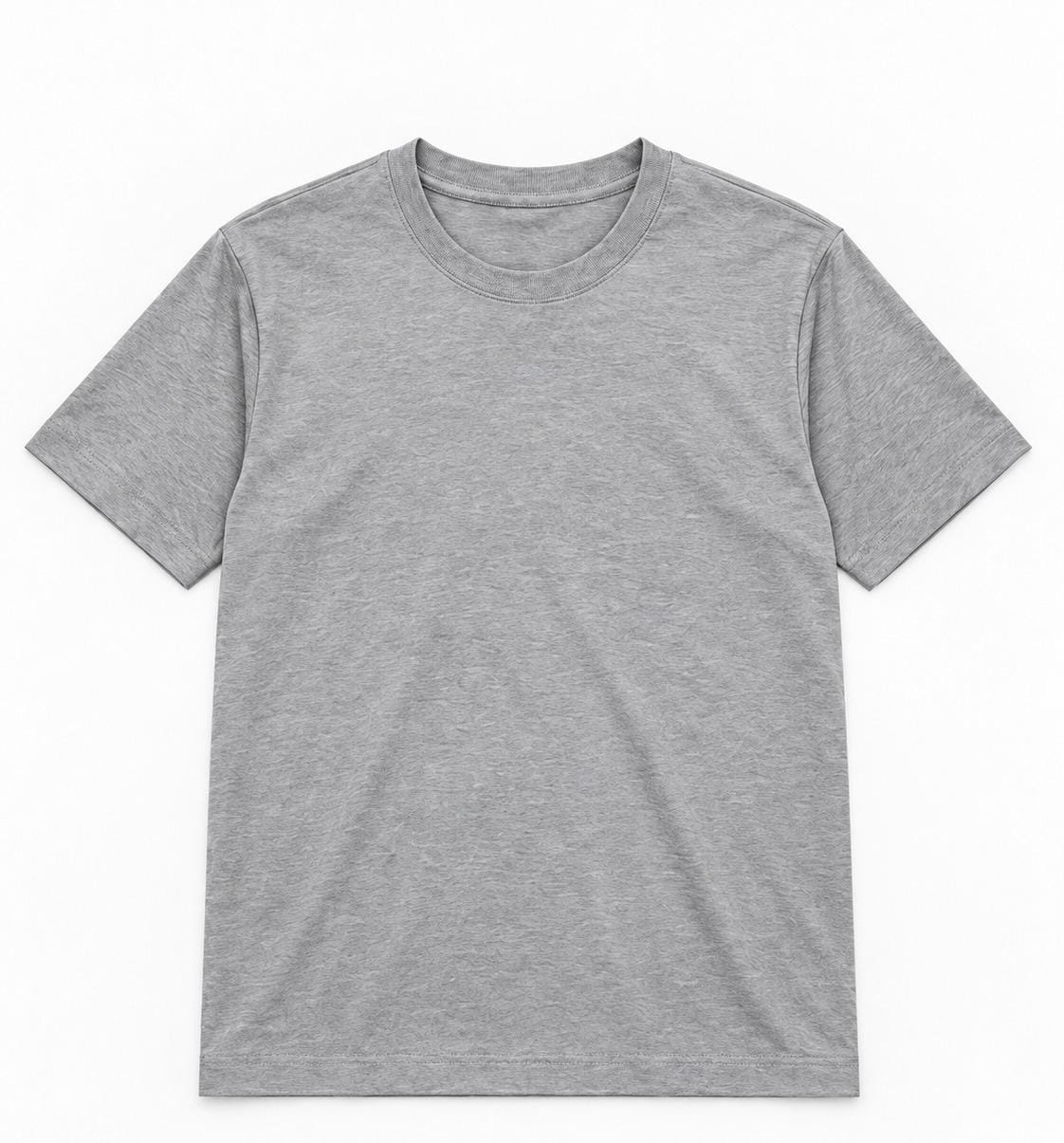 Premium Plain Grey Interlock T-Shirt