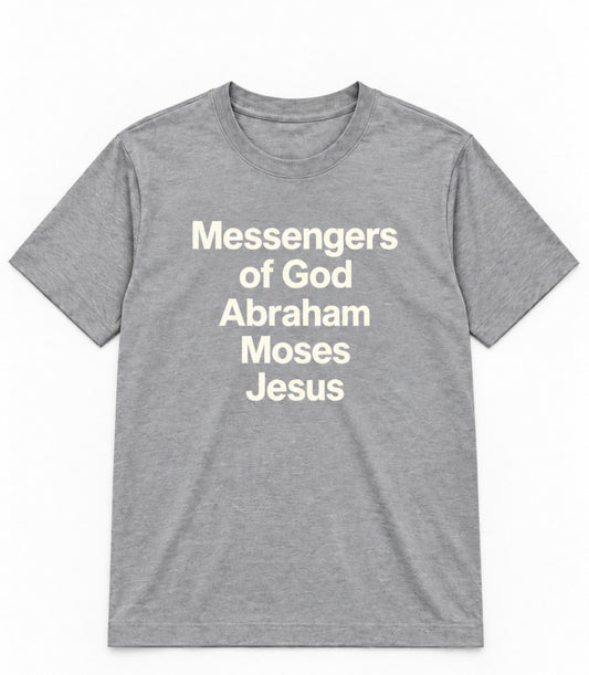 Premium Grey Arabic Calligraphy Interlock T-Shirt